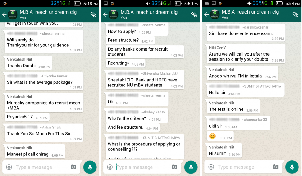 Whatsapp chat lead nurturing